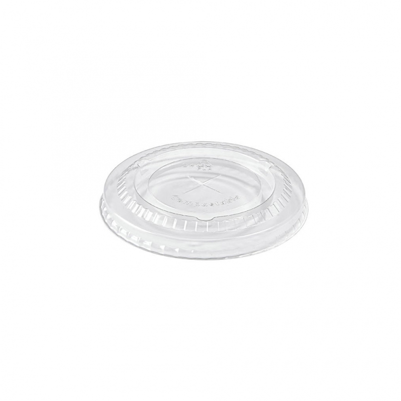 Coperchio in PLA con taglio a croce per Bicchiere cod 92900-92901-92902 Biodegradabiele e compostabile