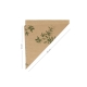 Cono di carta pergamina antigrasso Green lati cm 20x14 gr 70 