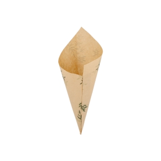 Cono di carta pergamina antigrasso Green lati cm 24x17 gr 100 