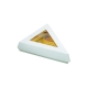Scatola triangolare bianca di cartoncino per fetta di torta cm 17x17x13 