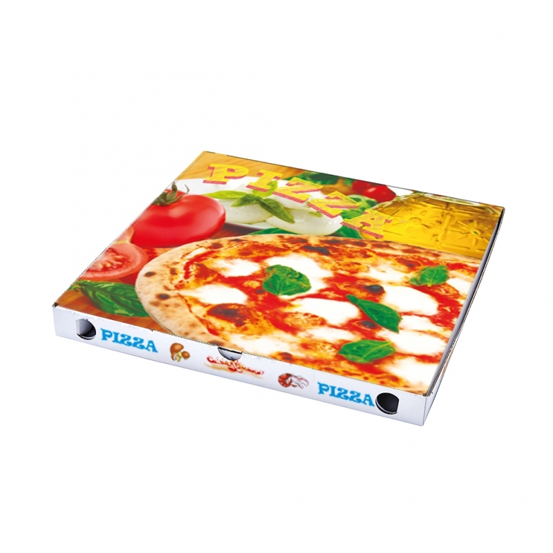 Scatola pizza generica cm 32,5x32,5 h3 onda D - Cartone 100 Pezzi