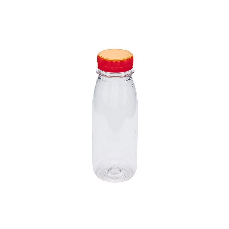 Bottiglietta per succhi di frutta in Pet cc 250 diametro base cm 5,4x h 15 