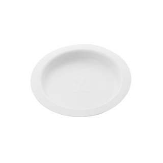 Piatto Gourmet piano in polpa di cellulosa Ø cm 17,5 