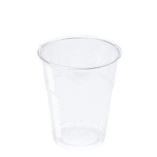 Bicchiere in Pet trasparente cc 350 tacca 250