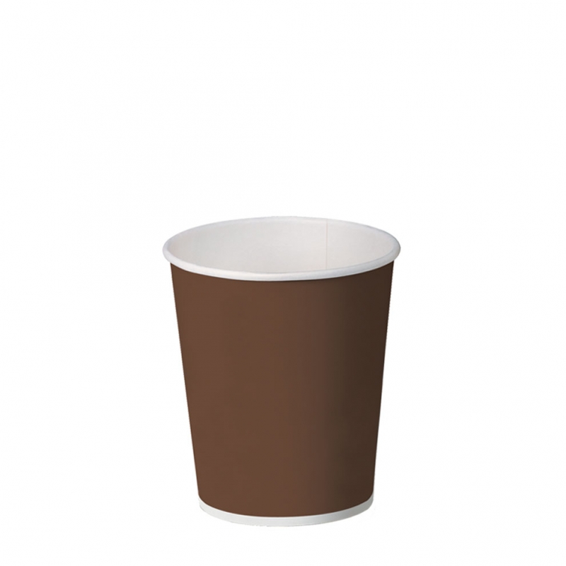 Bicchiere cappuccino brown in cartoncino politenato 6oz 180 ml 