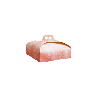 Scatola torta quadrata nuvola rosa cm 19x19 