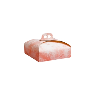 Scatola torta quadrata nuvola rosa cm 21x21 