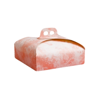 Scatola torta quadrata nuvola rosa cm 31x31 