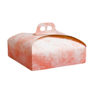 Scatola torta quadrata nuvola rosa cm 36x36 