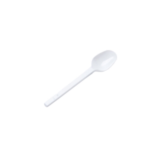 Cucchiaino bianco di plastica da dessert cm 12,5