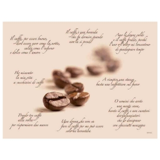 Tovaglietta 30x40 Poesia di Caffè gr.60 
