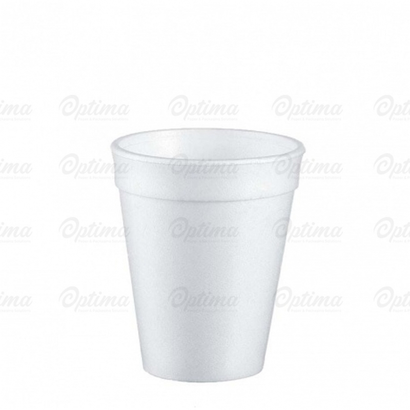 Bicchiere termico bianco in polistirolo espanso cc 200