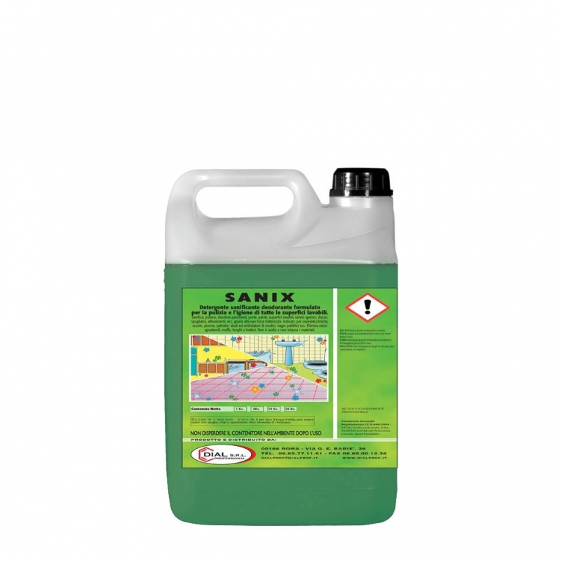 Sanix detergente sanificante antimicotico per pavimenti tanica da 5