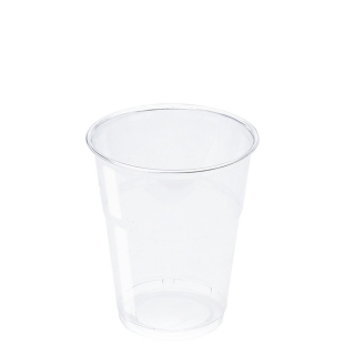 Bicchiere in Pet trasparente cc 300 tacca 250 