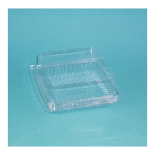 Scatola pasticceria trasparente con coperchio cm 13,5x13,5 h 50 