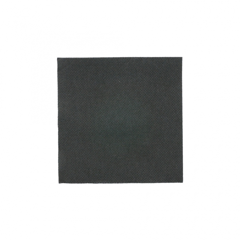 Tovagliolo cm 20x20 nero 2 veli microcollati carta 100% riciclata