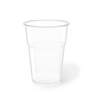 Bicchiere in Pet trasparente cc 400 tacca a 300