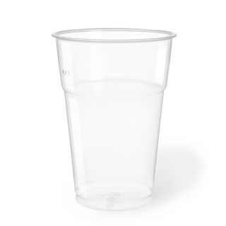 Bicchiere in Pet trasparente cc 575 tacca a 400