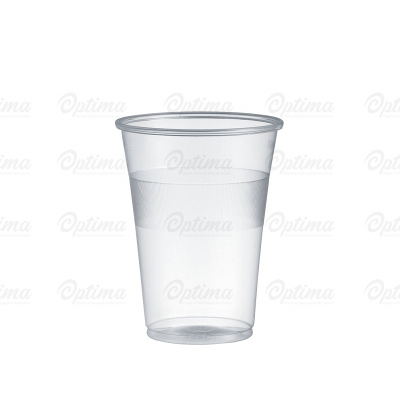 Bicchiere in poliproipilene trasparente cc 350 tacca cc 300-250 