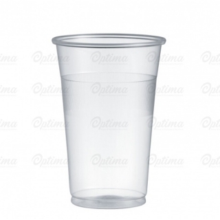 Bicchiere in poliproipilene trasparente cc 400 tacca cc 300 