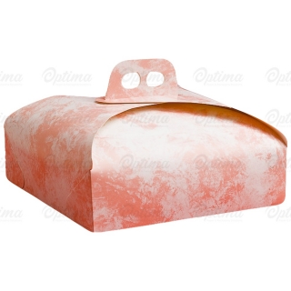 Scatola torta quadrata nuvola rosa cm 43x43 