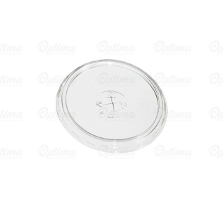 Coperchio piatto taglio croce in Pet per bicchiere cc 350/400/500