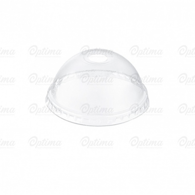 Coperchio dome con foro in Pet per bicchiere cc 300 base larga/390
