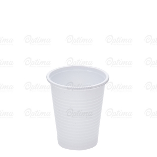 Bicchiere plastica bianca cc 200 in Polipropilene