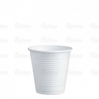 Bicchiere di plastica bianca cc 160 